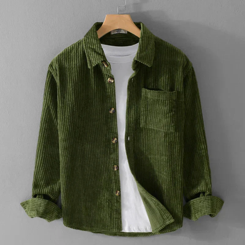 Heren Corduroy Overhemd | Retro & Trendy | Dik & Comfortabel