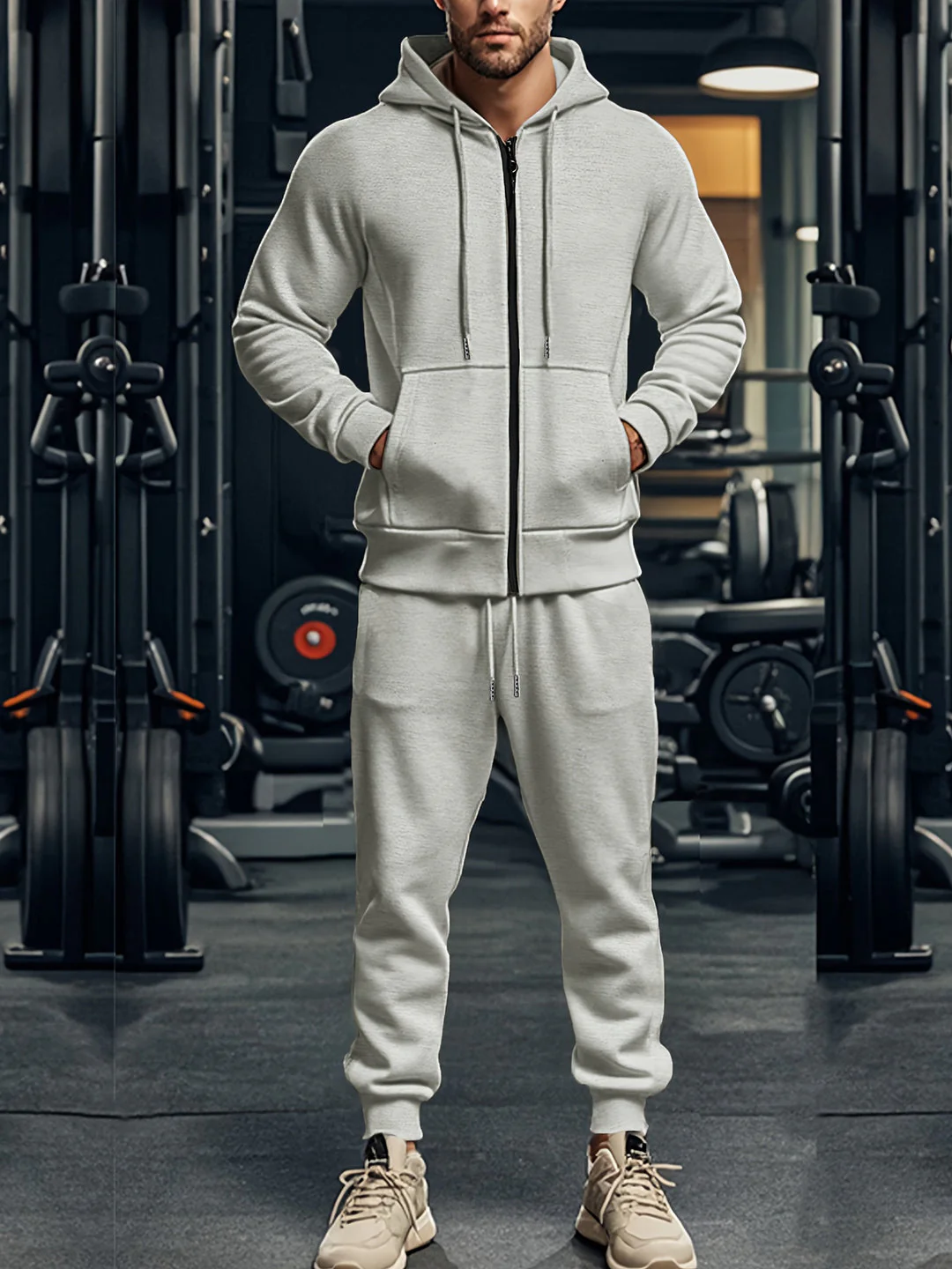 Heren Sportset | Hoodie & Joggingbroek | Comfortabel & Casual | Voor Sport & Vrije Tijd