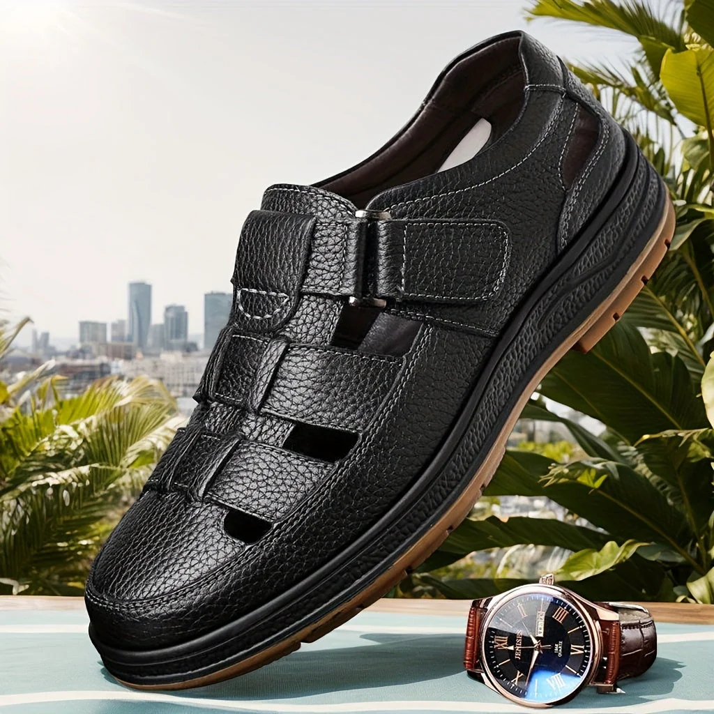 Heren Zomer Schoenen LeerComfort – Ademend, Antislip en Duurzaam