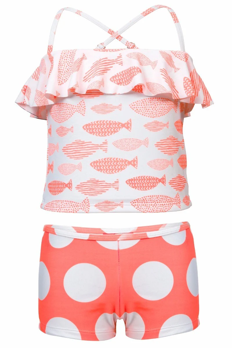 Snapper Rock – Tankini Spotty Fish – Koraalrood