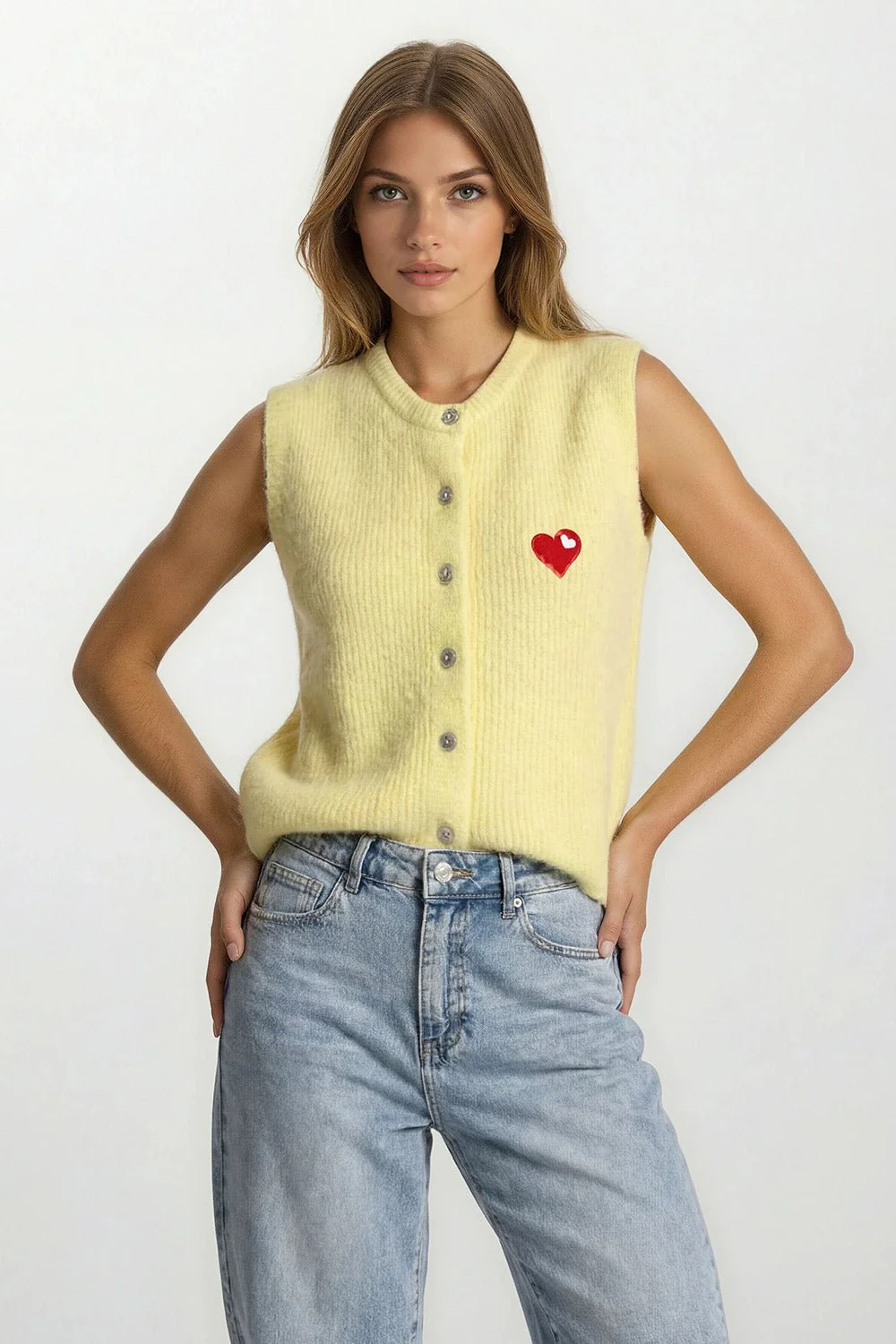 Gilet Heart | Yellow