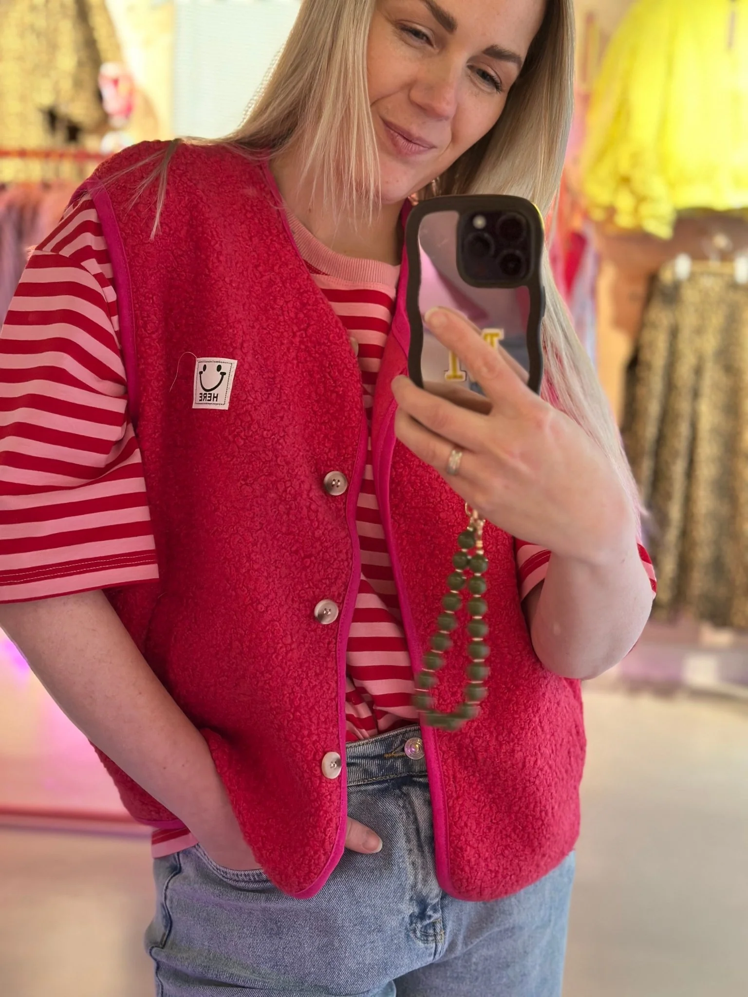 Gilet Smile | Fuchsia