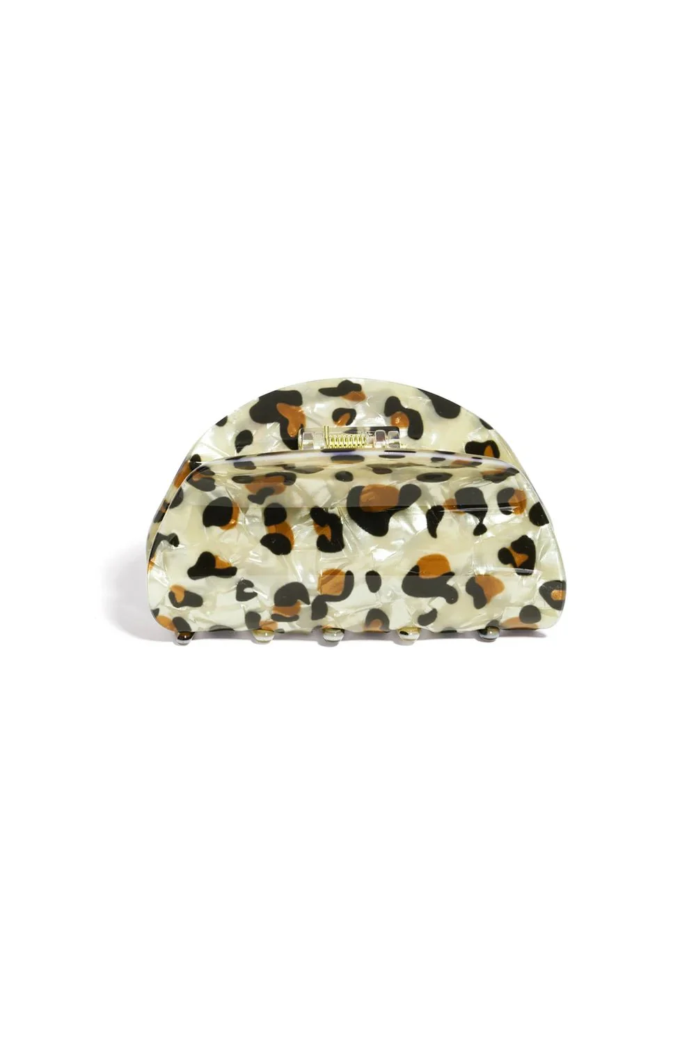 Haarknip | Panter Khaki | Round Haarknip | Panter Khaki | Round