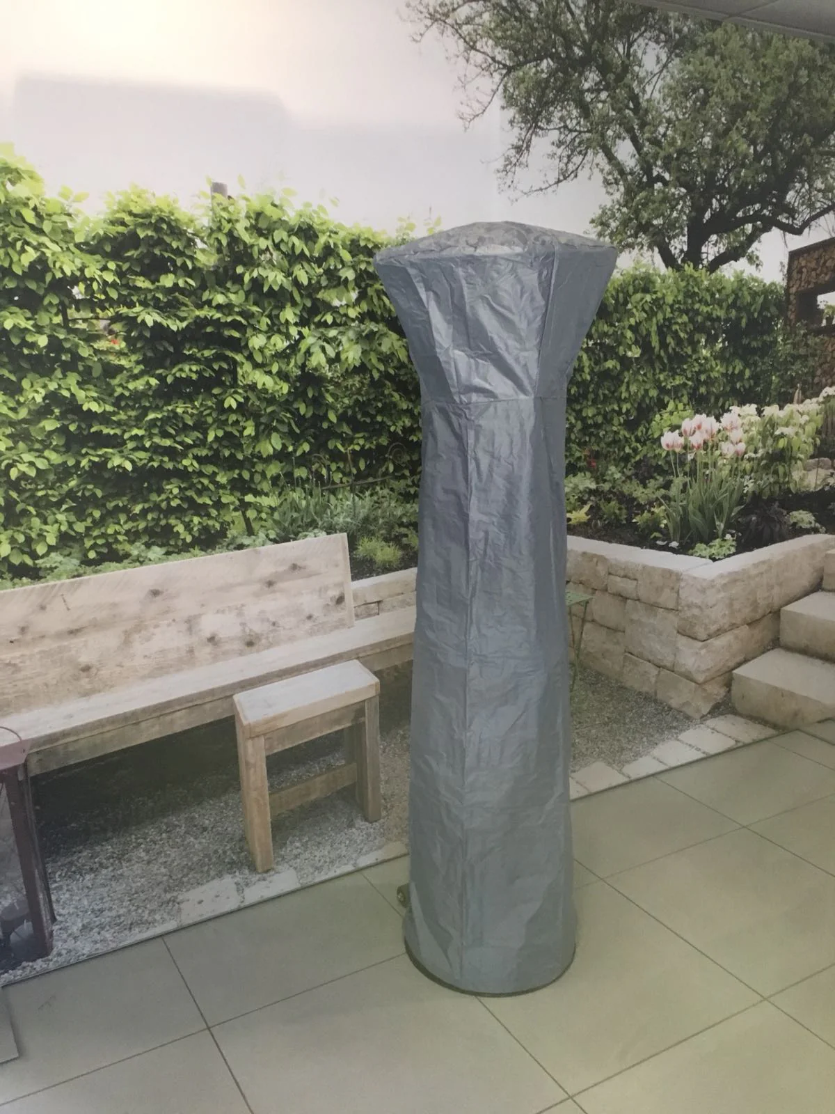 HOES / COVER LOUNGE HEATER 1.80m zwart