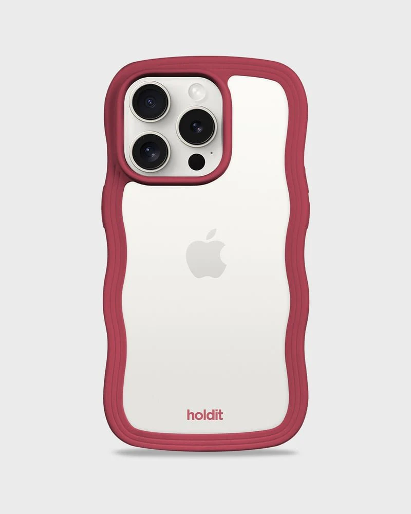 Holdit | Wave case | Transparant | Iphone 14 pro