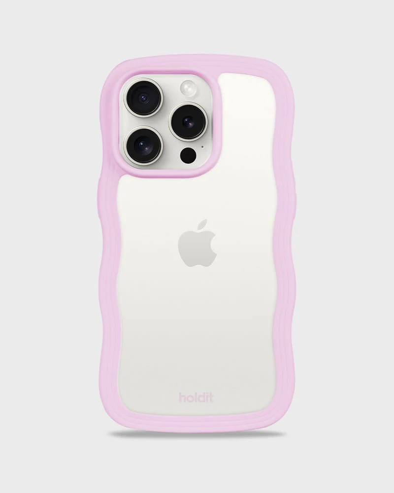 Holdit | Wave case | Transparant | Iphone 15 pro