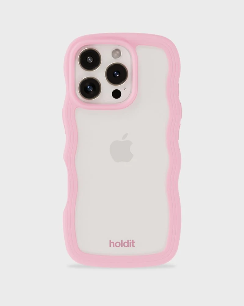 Holdit | Wave case | Transparant | Iphone 16 pro Holdit | Wave case | Transparant | Iphone 16 pro