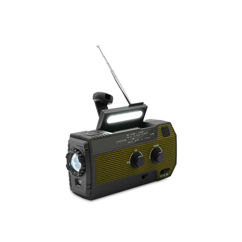 Draagbare noodradio op zonne-energie – PowerWave