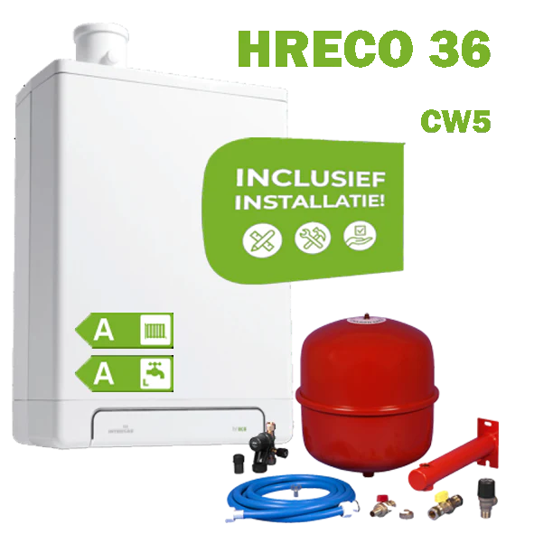 INTERGAS HRECO36 (CW5) volledig geinstalleerd