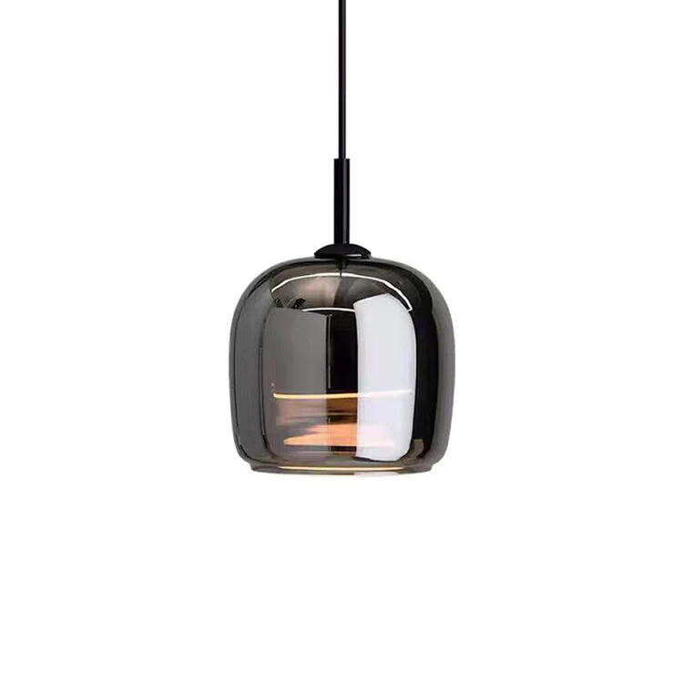 Noordse Zwarte Glazen Hanglamp