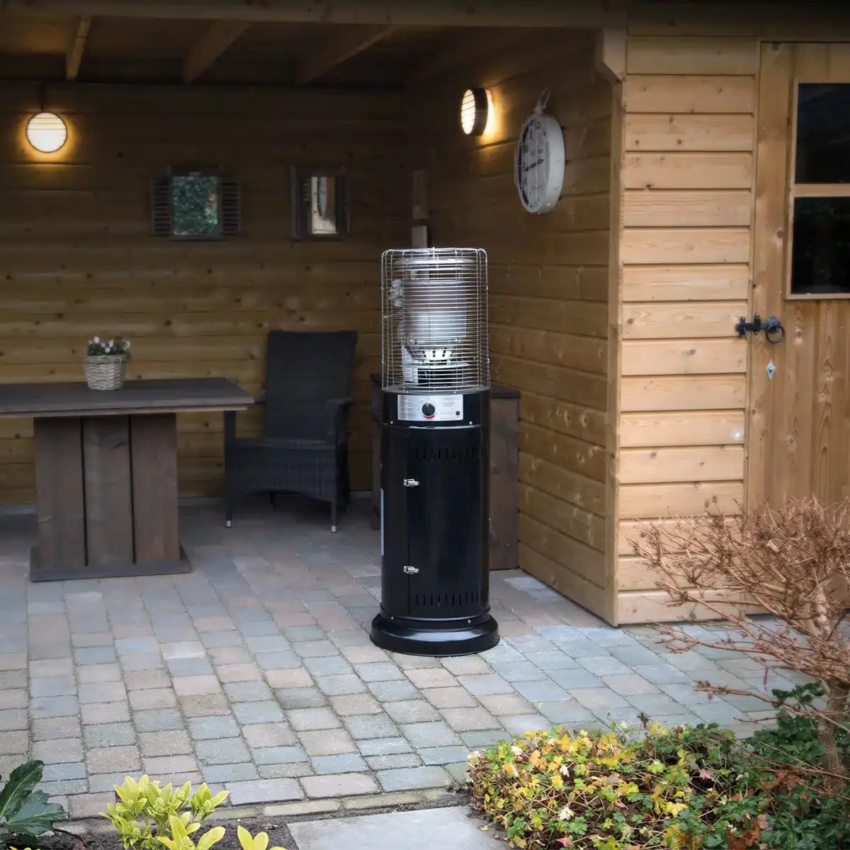 Terras Heater Lounge  (Zwart 1.35m, 11Kw) Rond