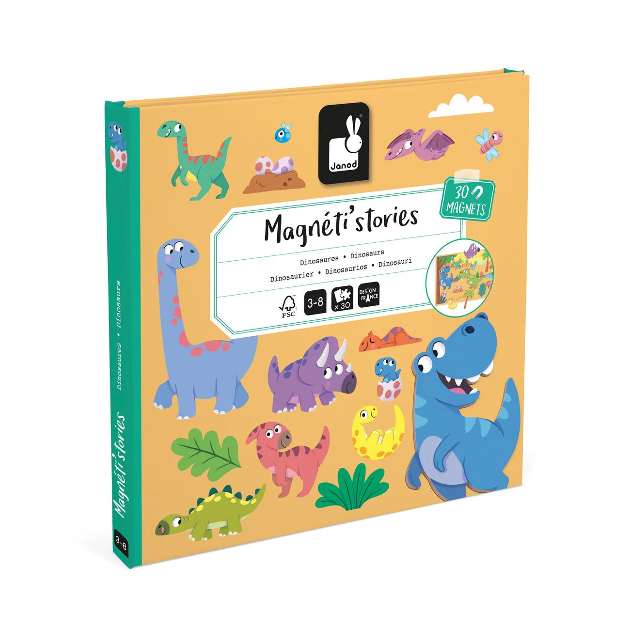 Janod | Magneti Stories | Dinosaurus
