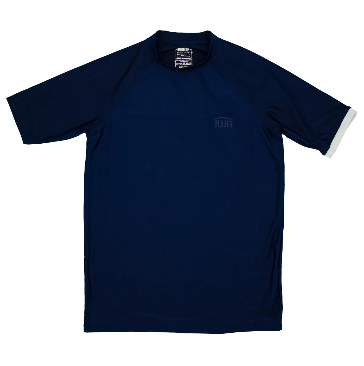 JUJA – UV-Zwemshirt met korte mouwen voor mannen – UPF50+ – Solid – Donkerblauw