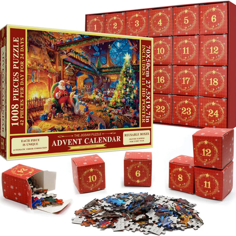 Julepuzzel Adventskalender – 24 Dagen Countdown