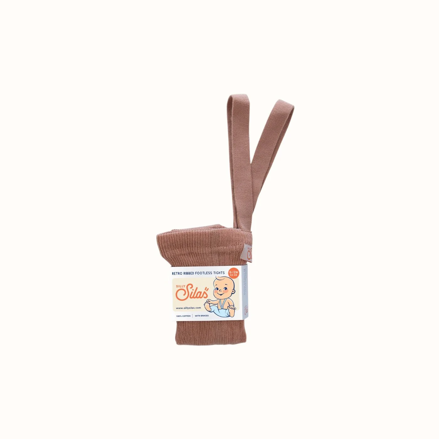 Katoenen maillot zonder voetje | light brown