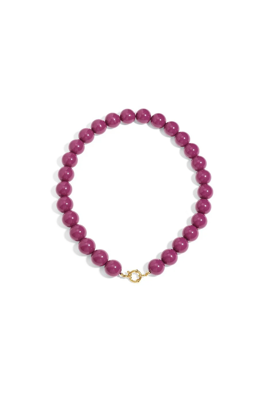 Ketting kralen Big | Fuchsia | Stainless Steel Ketting kralen Big | Fuchsia | Stainless Steel