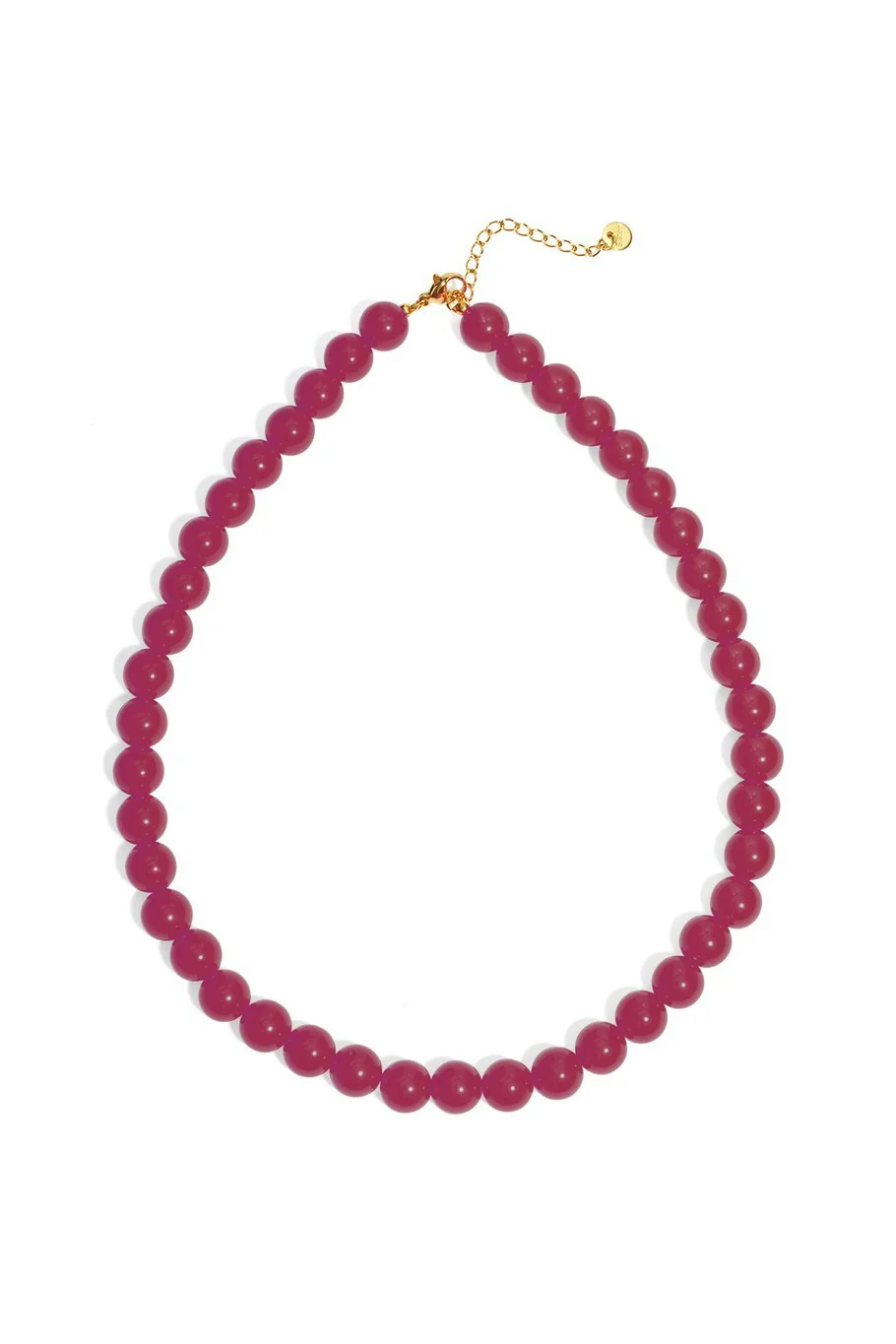 Ketting kralen | Fuchsia | Stainless Steel Ketting kralen | Fuchsia | Stainless Steel