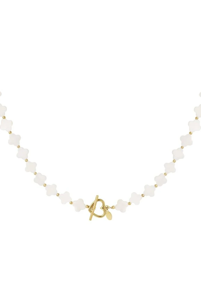 Ketting schelp klaver | Goud Ketting schelp klaver | Goud