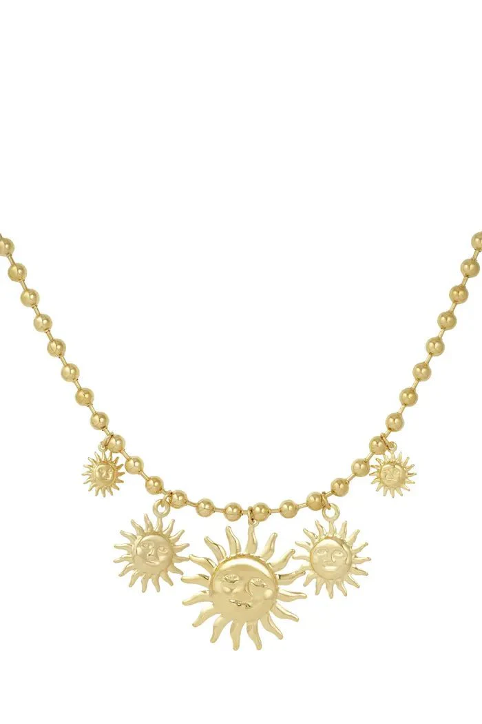 Ketting ‘the sun’ | Goud