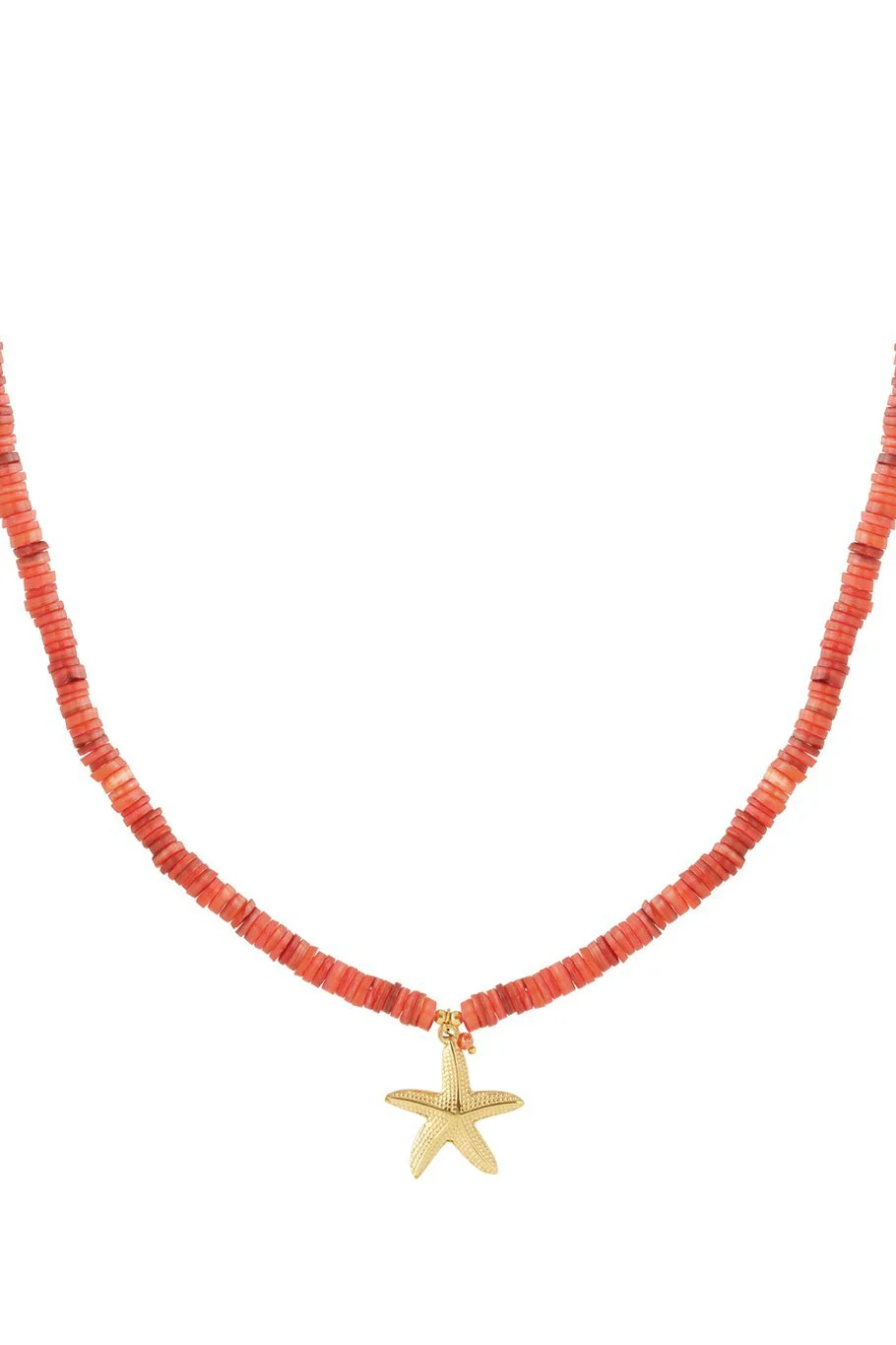 Ketting Zeester | Red | Stainless Steel Ketting Zeester | Red | Stainless Steel