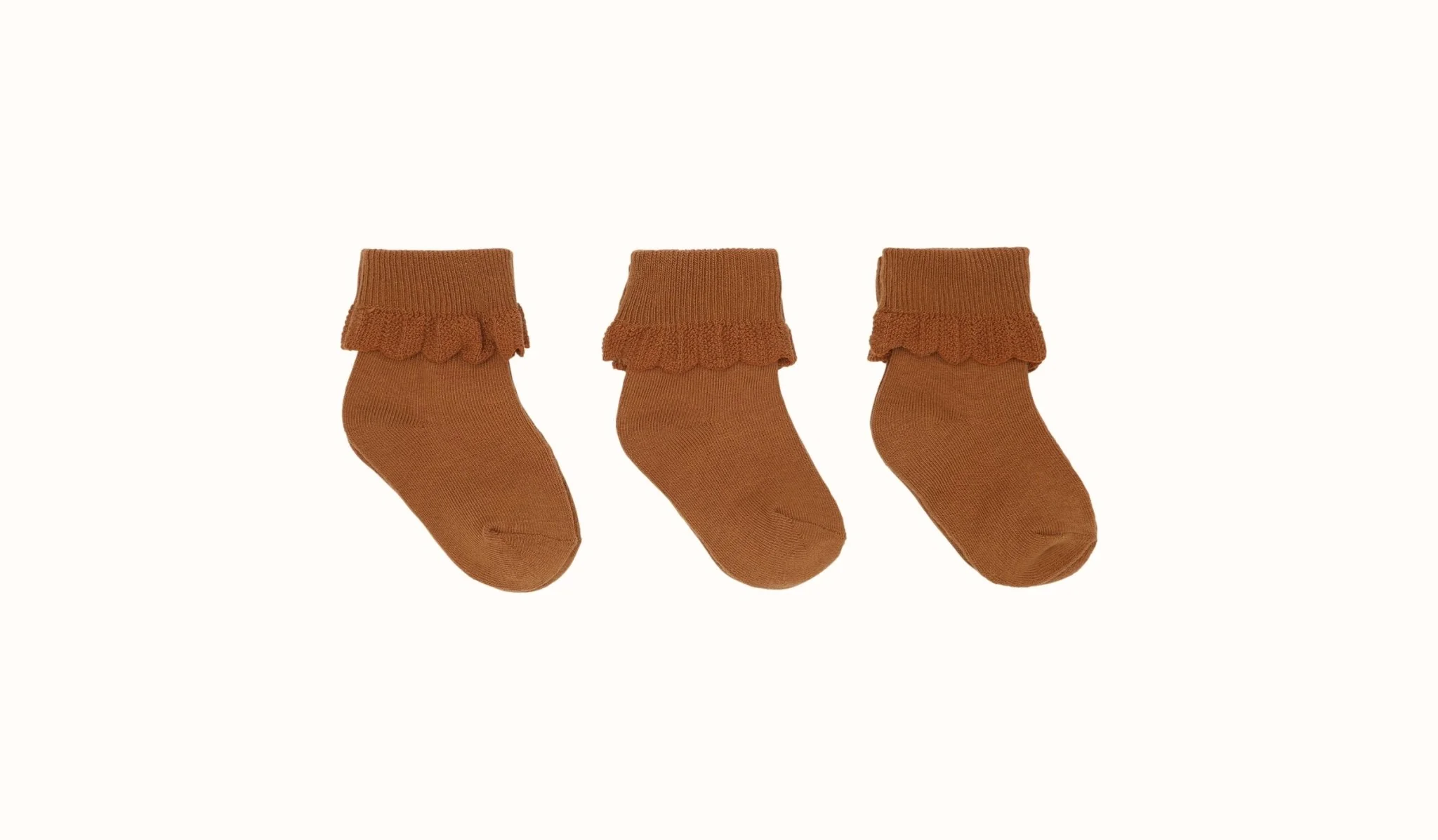 Konges sløjd 3-pack sokken bruin
