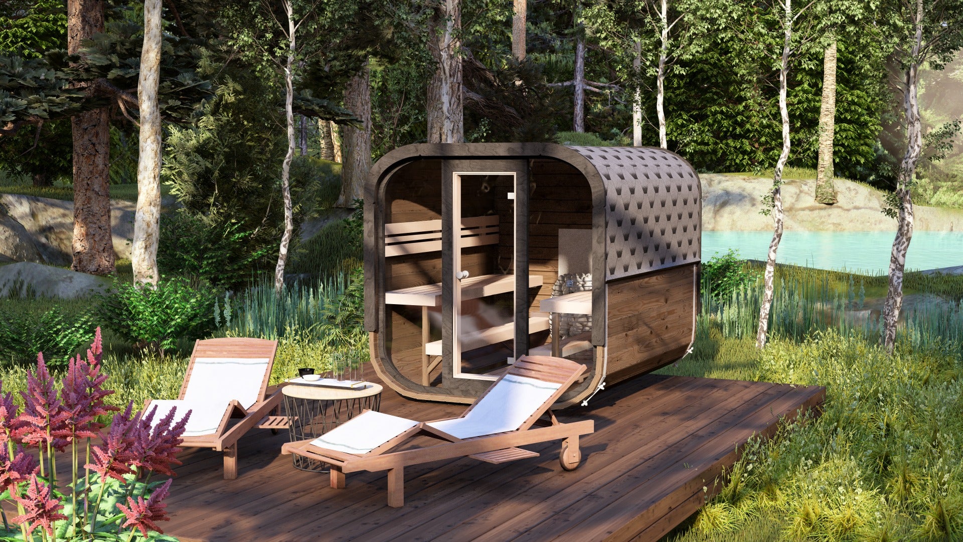 Lathi Buiten Sauna – 226CM