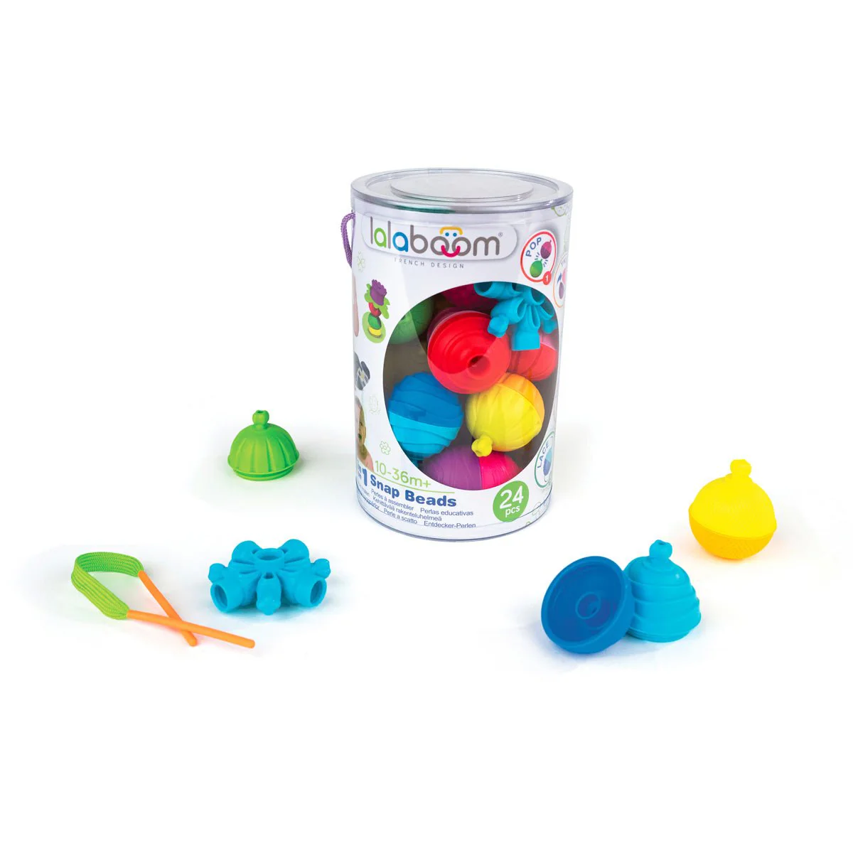 Lalaboom | Educatieve Kralen en Accessoires | 24 stuks Lalaboom | Educatieve Kralen en Accessoires | 24 stuks