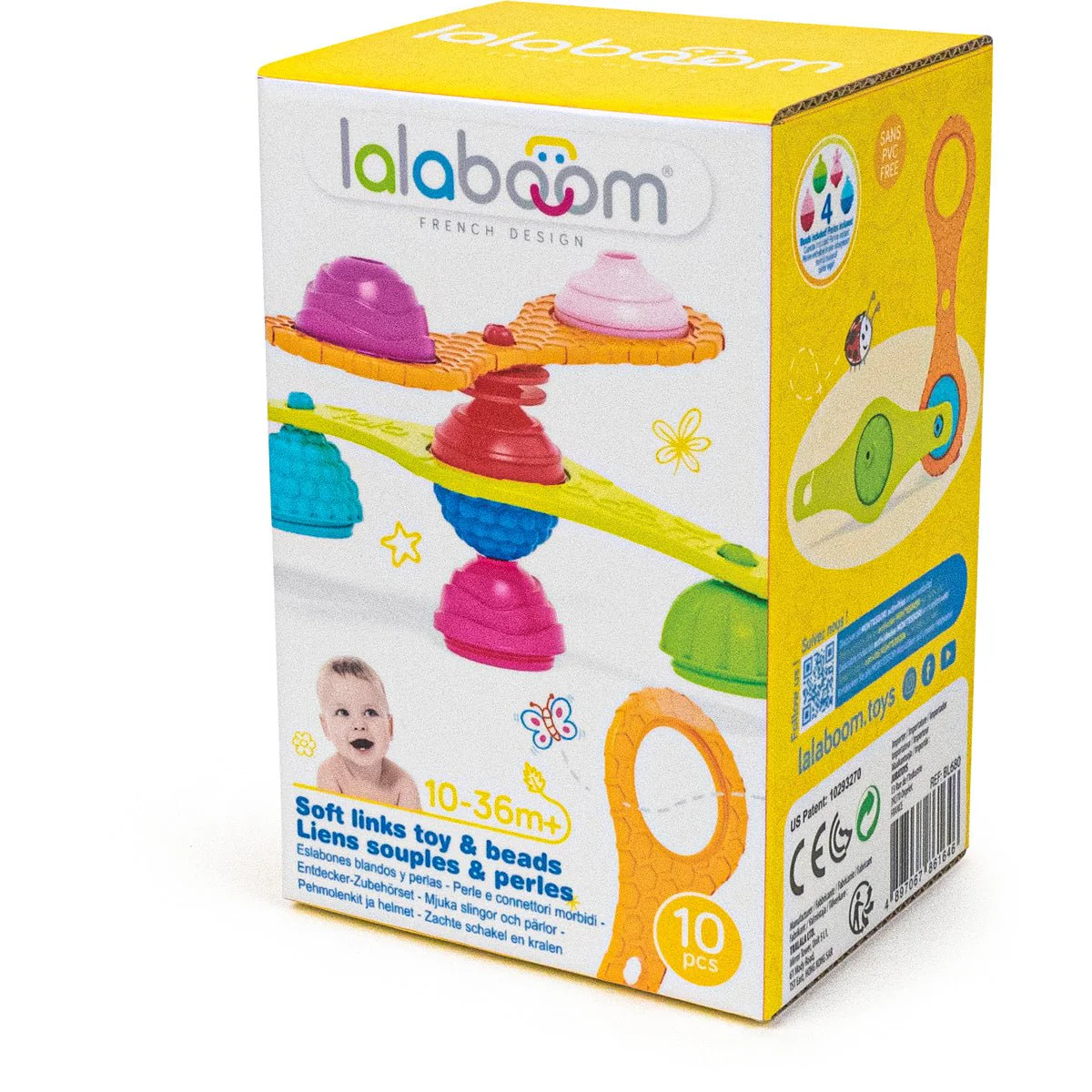Lalaboom | Verbindingen en Educatieve Kralen | 10 stuks