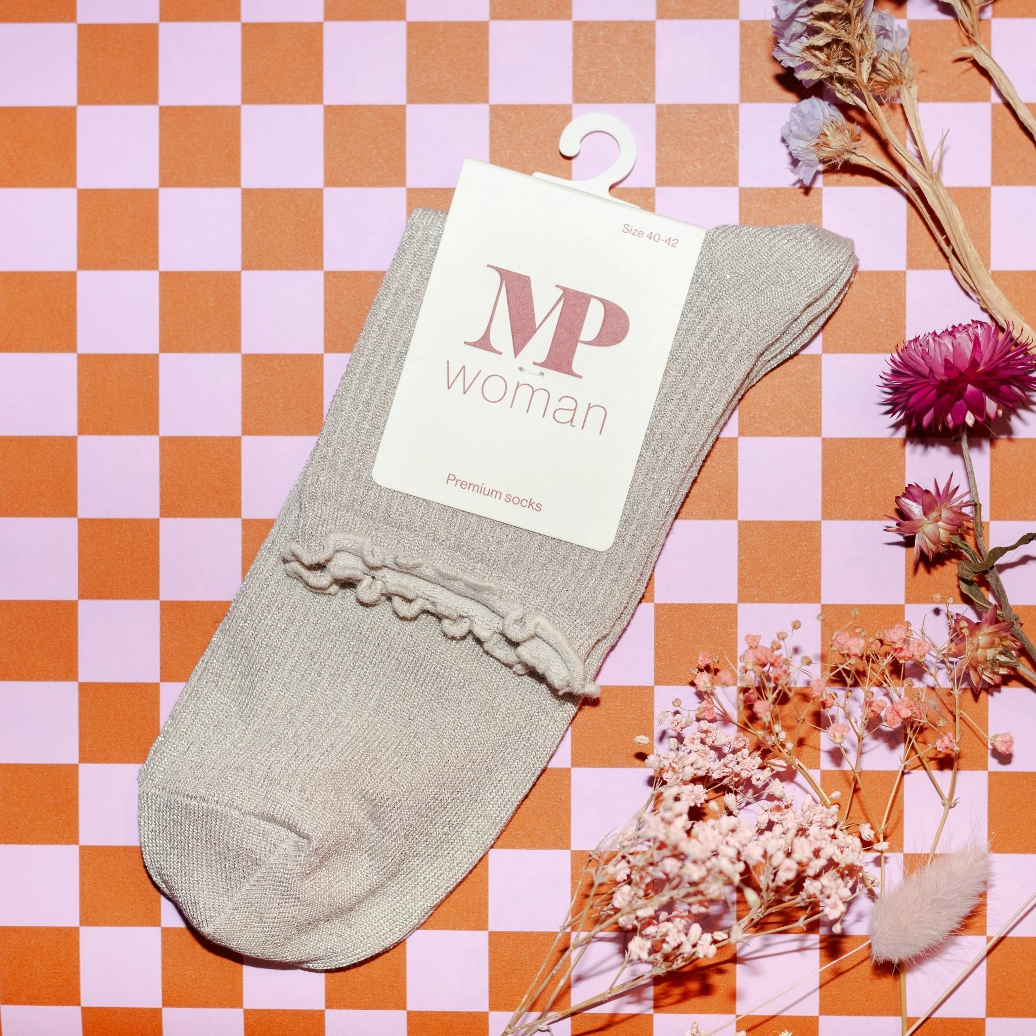 Lis glitter socks | Champagne