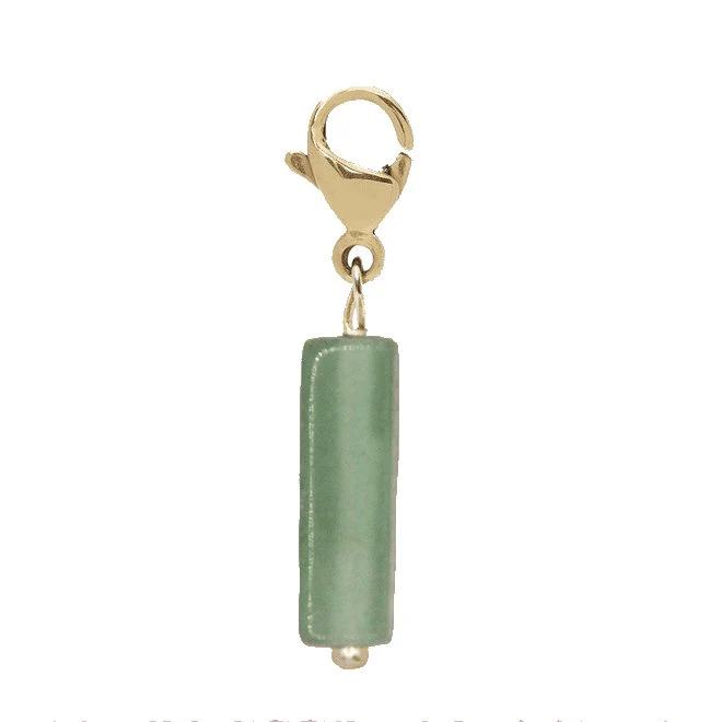 MADAM the label | Charm cube groene aventurijn goud MADAM the label | Charm cube groene aventurijn goud