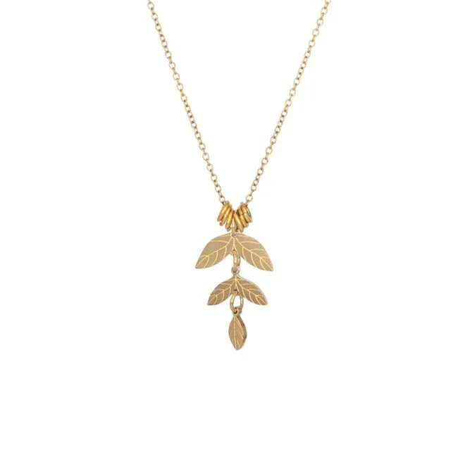 MADAM the label | Ketting big leaf kort goud MADAM the label | Ketting big leaf kort goud