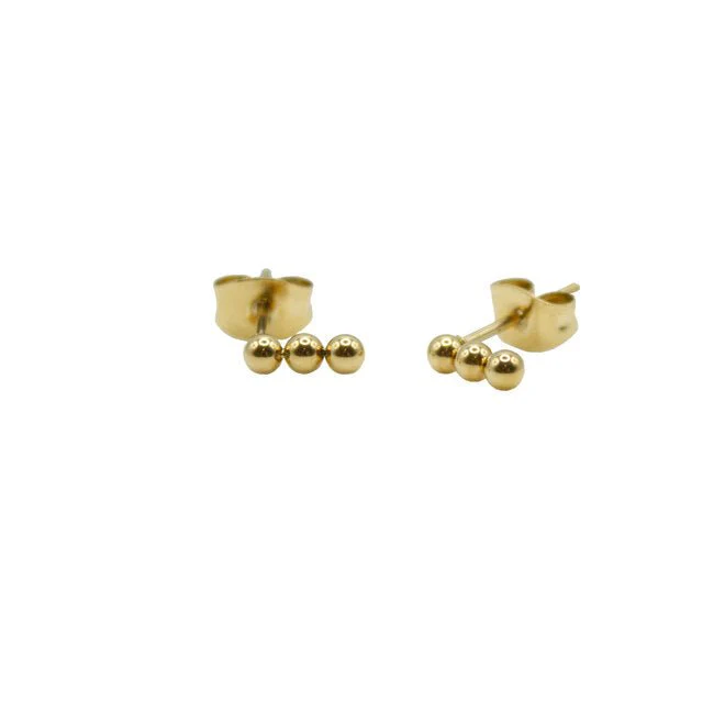 MADAM the label | Oorknopjes 3 dots goud