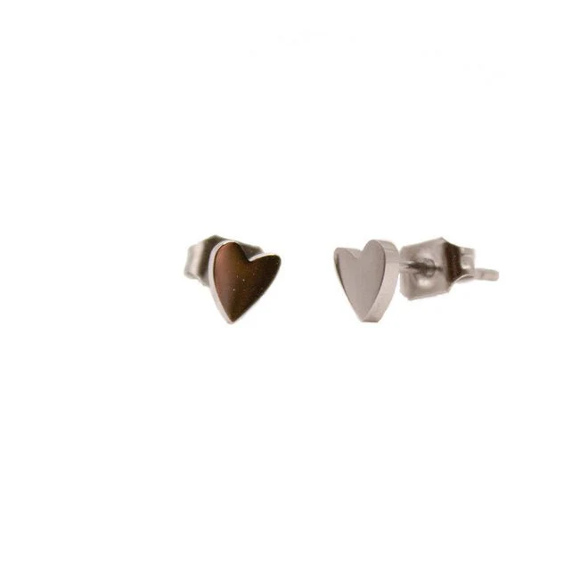 MADAM the label | Oorknopjes small heart zilver MADAM the label | Oorknopjes small heart zilver