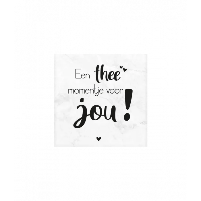 Marmeren onderzetters – Thee momentje