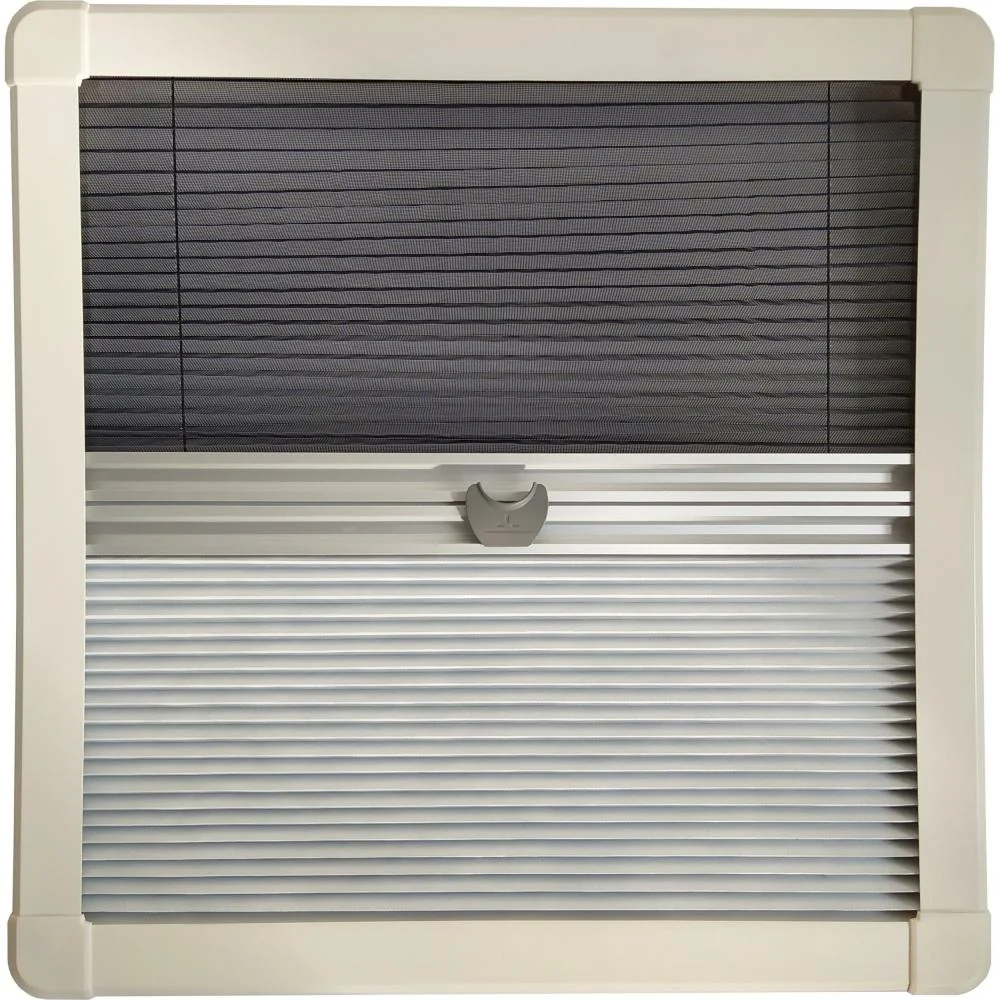 Horrex Gebogen Duo Plissé R5000 Crèmewit 1019×499