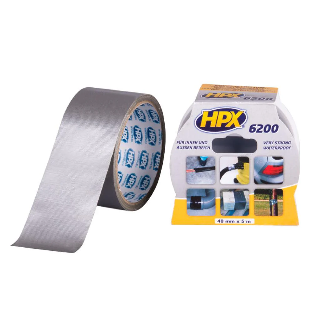 HPX 6200 Reparatie Tape 48mmx5 meter Zilver HPX 6200 Reparatie Tape 48mmx5 meter Zilver