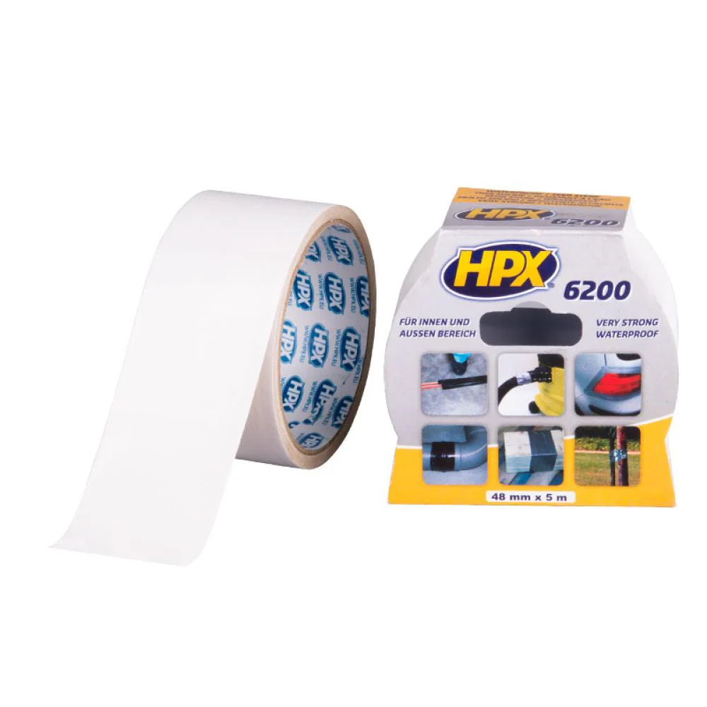 HPX 6200 Reparatie Tape 48mmx5 meter Wit HPX 6200 Reparatie Tape 48mmx5 meter Wit
