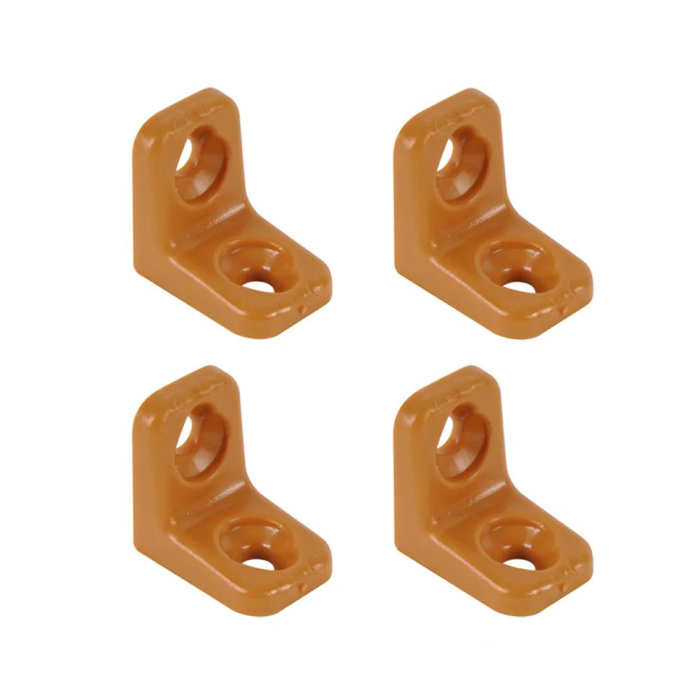 Meubelverbinder beige kunststof à 4 stuks