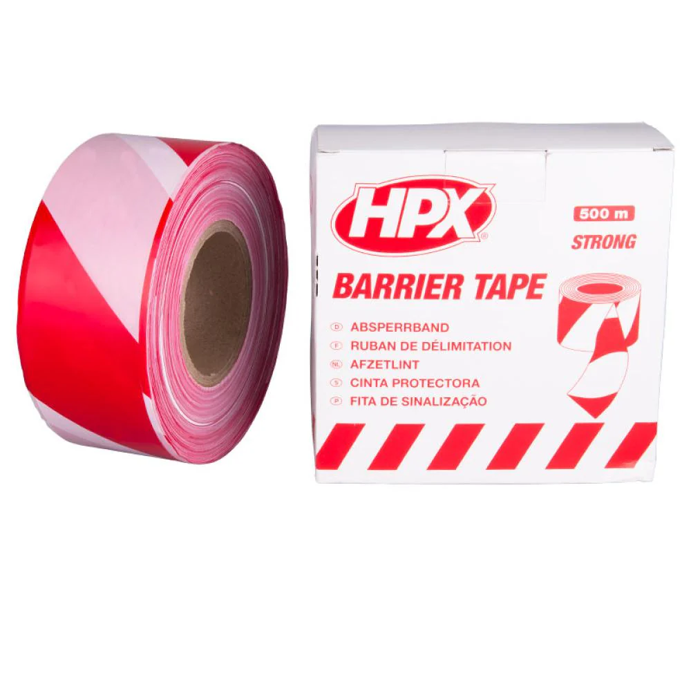 HPX Afzetlint Rood/Wit 500 meter HPX Afzetlint Rood/Wit 500 meter