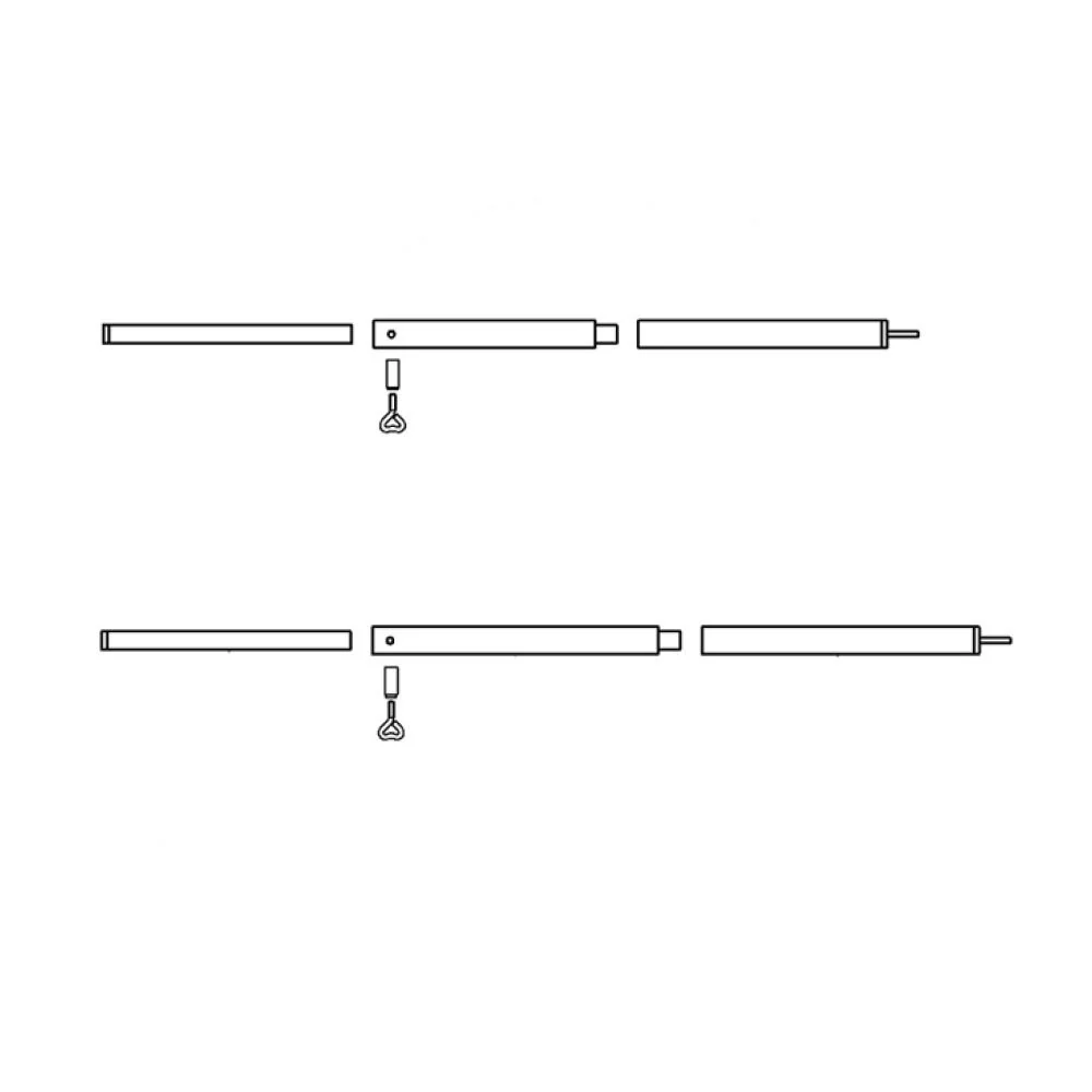 Campking luifelstokkenset Sunsation 25 mm Prem