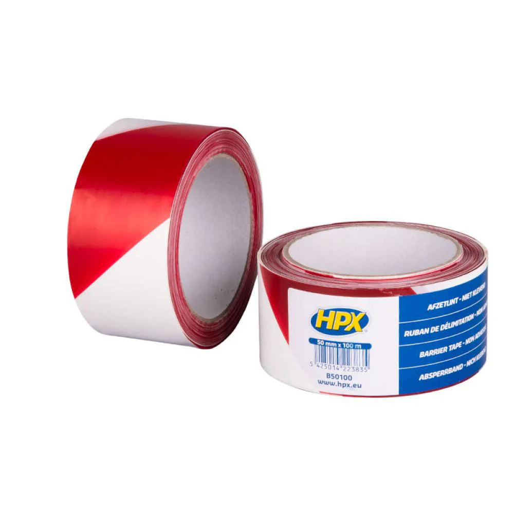 HPX Afzetlint Rood/Wit 100 meter HPX Afzetlint Rood/Wit 100 meter