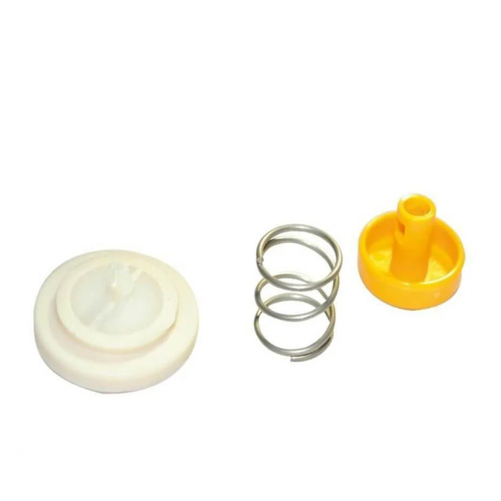 Beluchtingsknop + veer. geel Beluchtingsknop + veer. geel