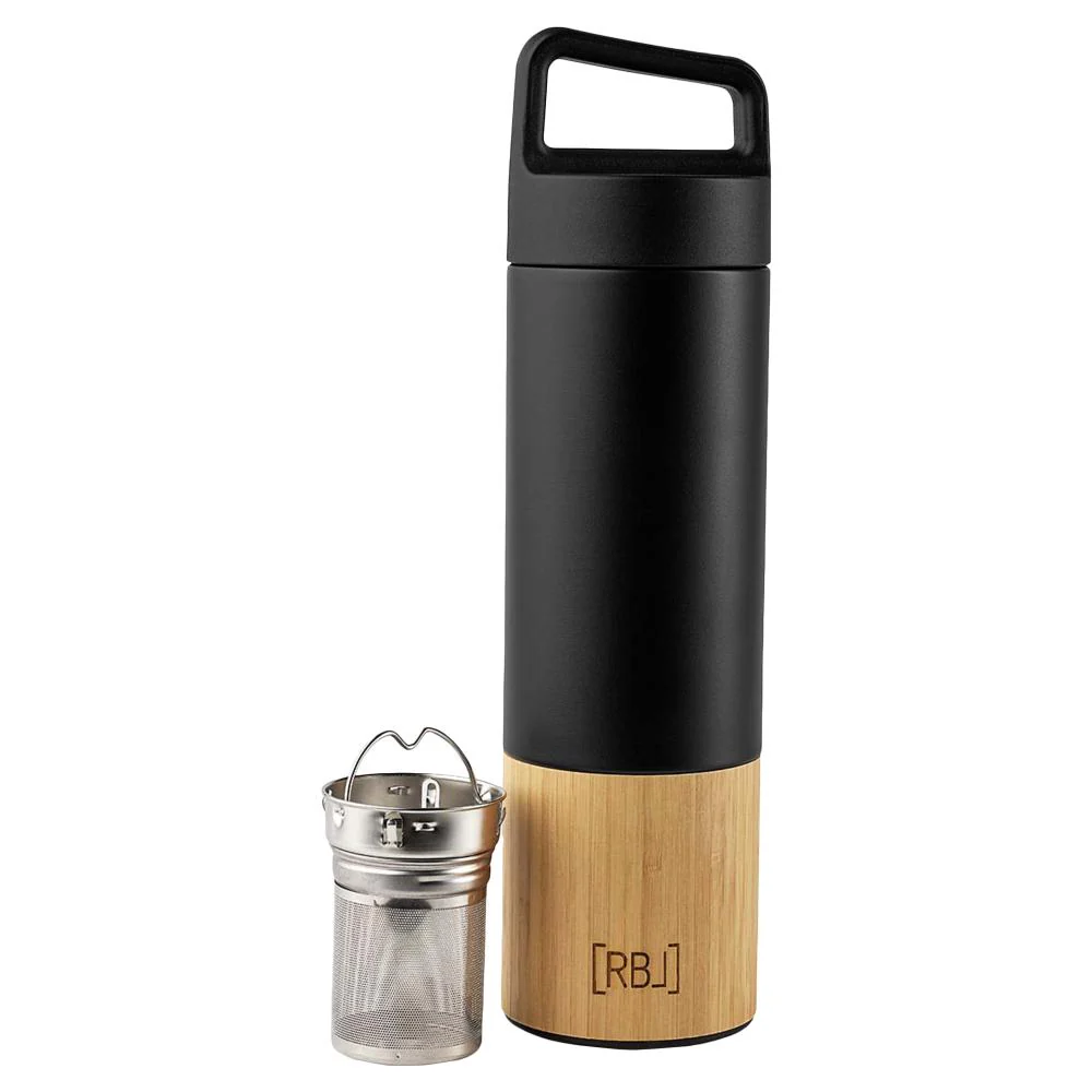 RBL Thee Thermosfles 530ml Bamboe/Zwart RBL Thee Thermosfles 530ml Bamboe/Zwart
