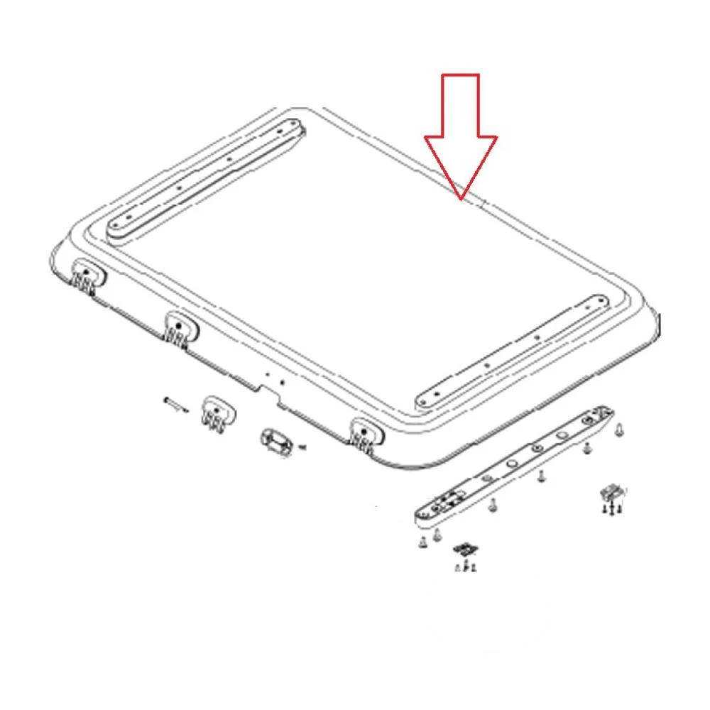 Dometic Dakraam Heki 3 Plus Glaskoepel met Montagedelen