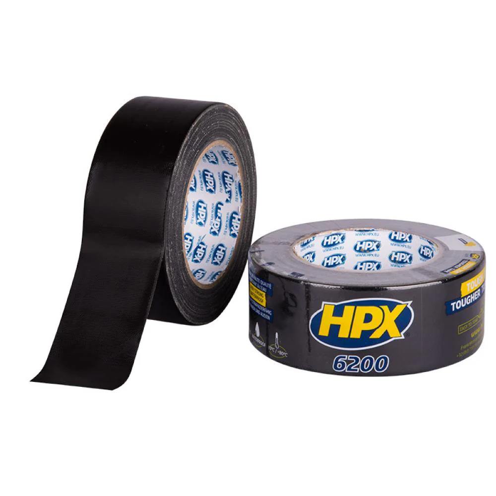 HPX 6200 Reparatie Tape 48mmx25 meter Zwart HPX 6200 Reparatie Tape 48mmx25 meter Zwart