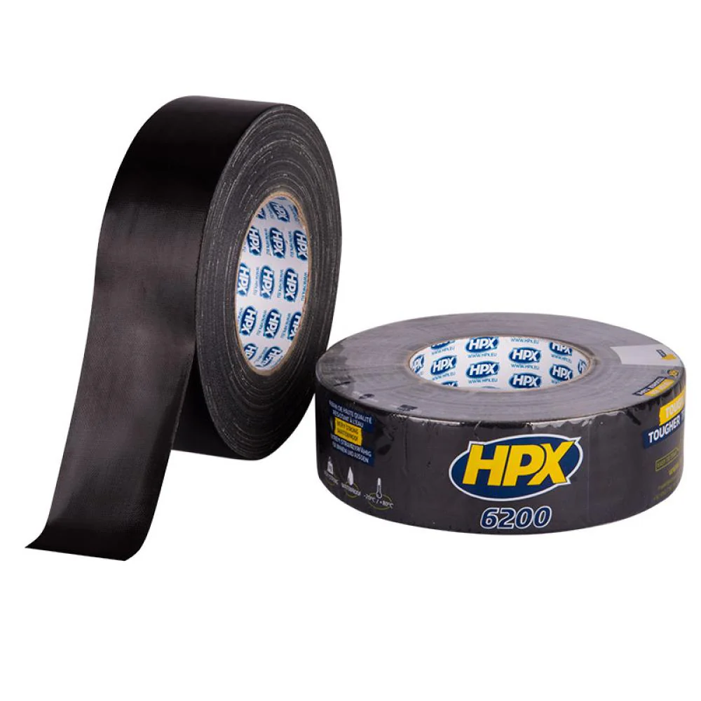 HPX 6200 Reparatie Tape 48mmx50 meter Zwart HPX 6200 Reparatie Tape 48mmx50 meter Zwart