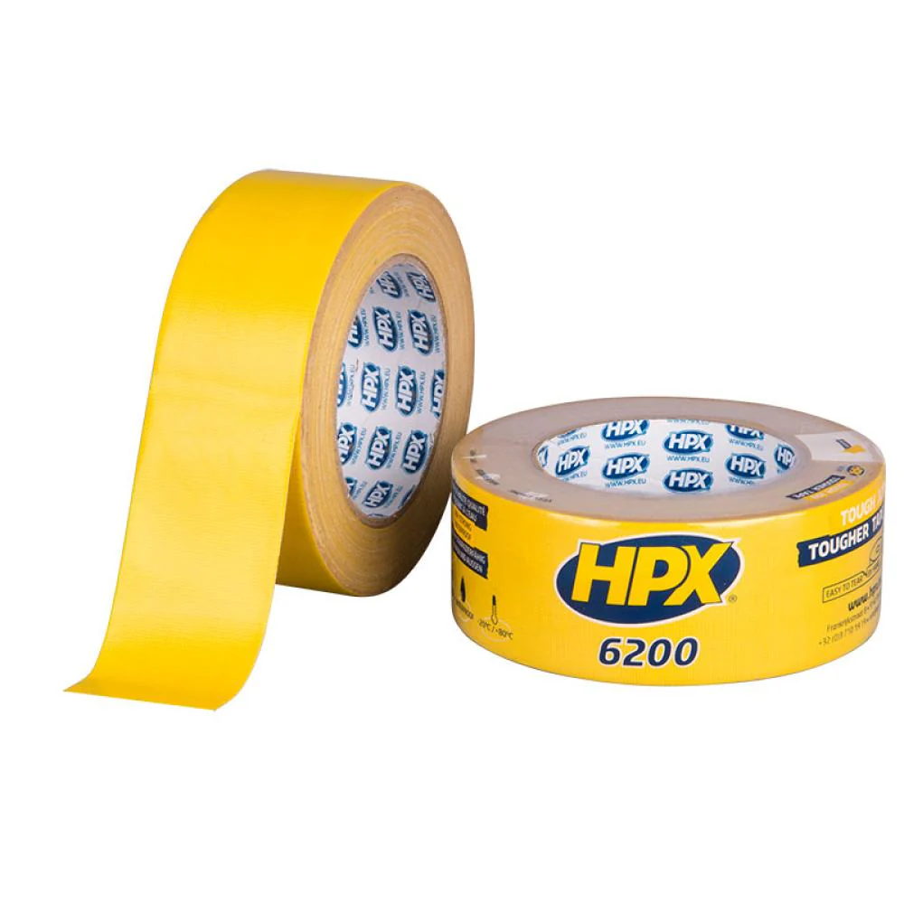 HPX 6200 Reparatie Tape 48mmx25 meter Geel HPX 6200 Reparatie Tape 48mmx25 meter Geel