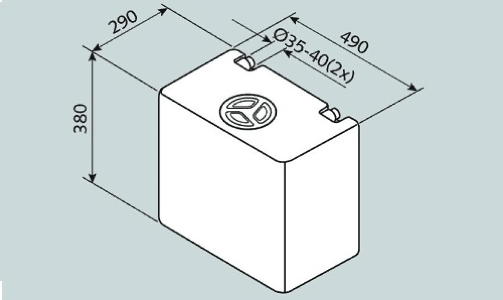 Fusion Watertank 50L V4-01 EV1004 Fusion Watertank 50L V4-01 EV1004