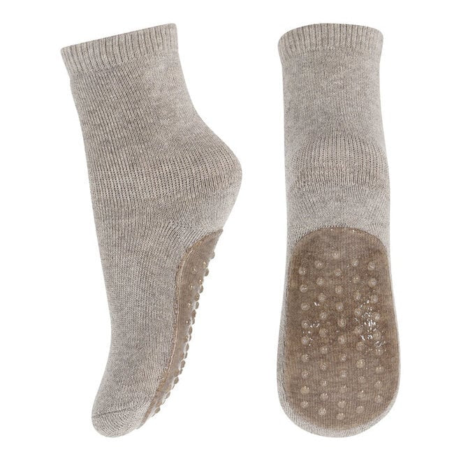 Mp Anti Slip sokken light brown melange col. 489