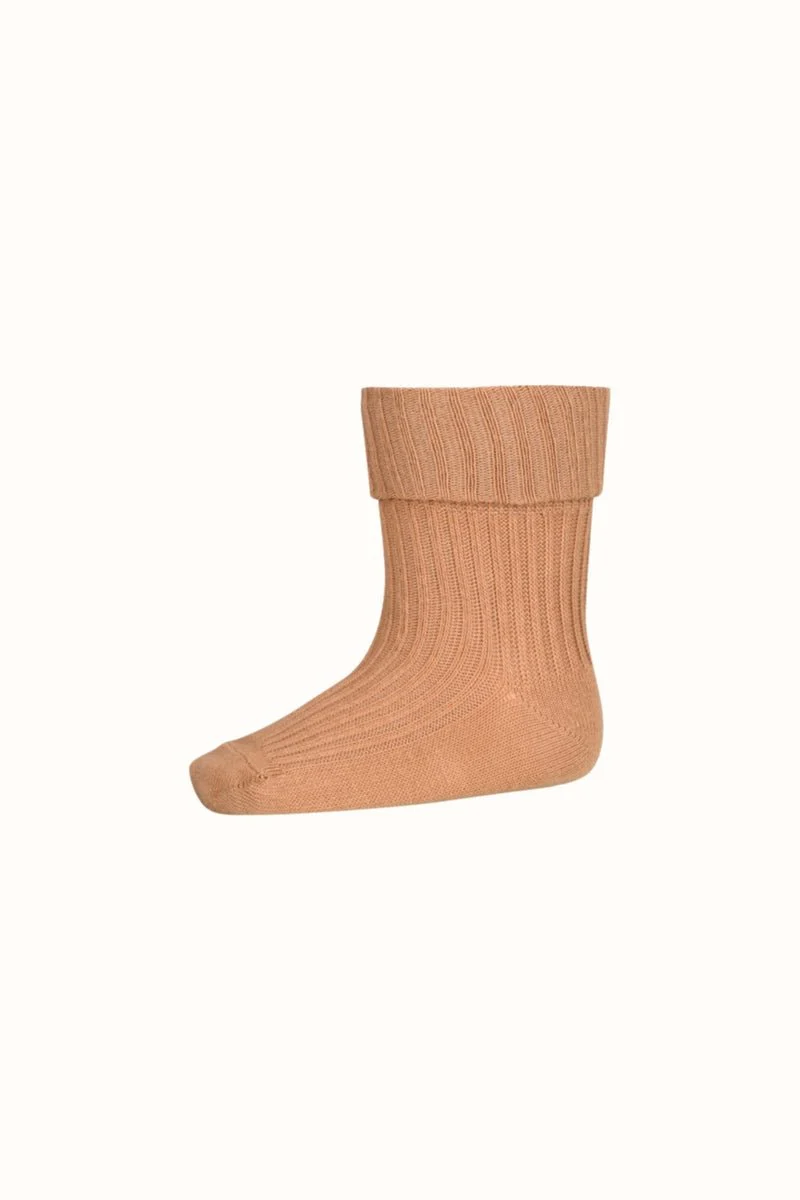 Mp cotton rib baby socks apple cinnamon